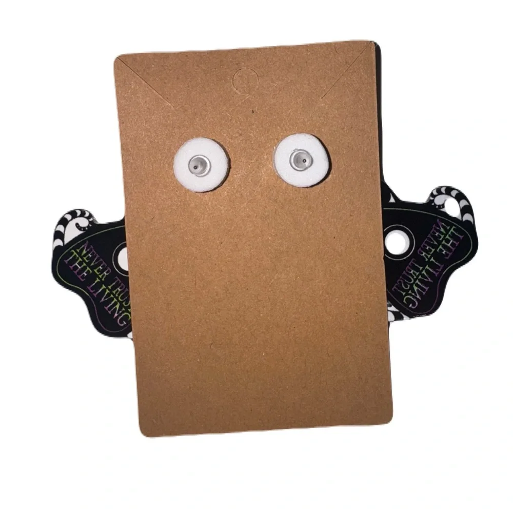 Beetle Juice “Never Trust The Living” Dangle Earrings - Picture 2 of 2